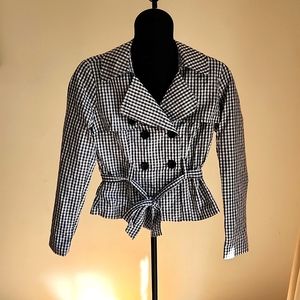 Forever 21 lightweight black and white jacket size small